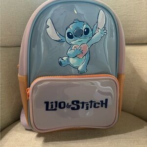 Disney Zara Lilo & Stitch Kids Backpack - Blue and Pink